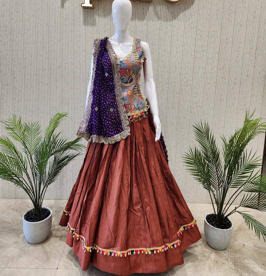Rust Navratri Chaniya Choli