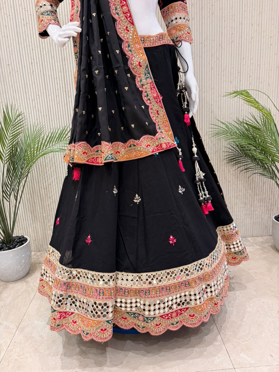 Black Navratri Chaniya Choli
