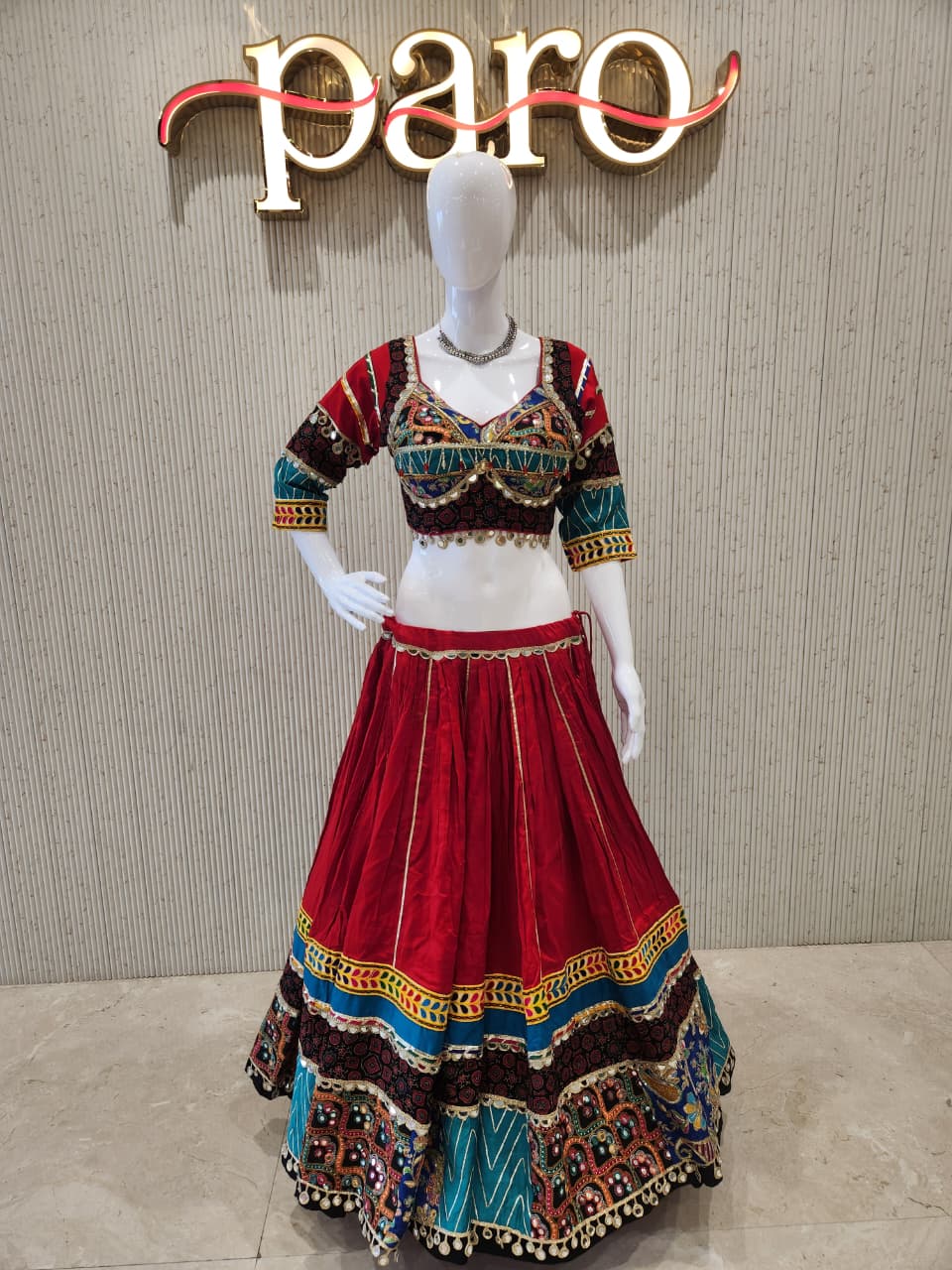 Red colour Colour Navratri Chaniya Choli