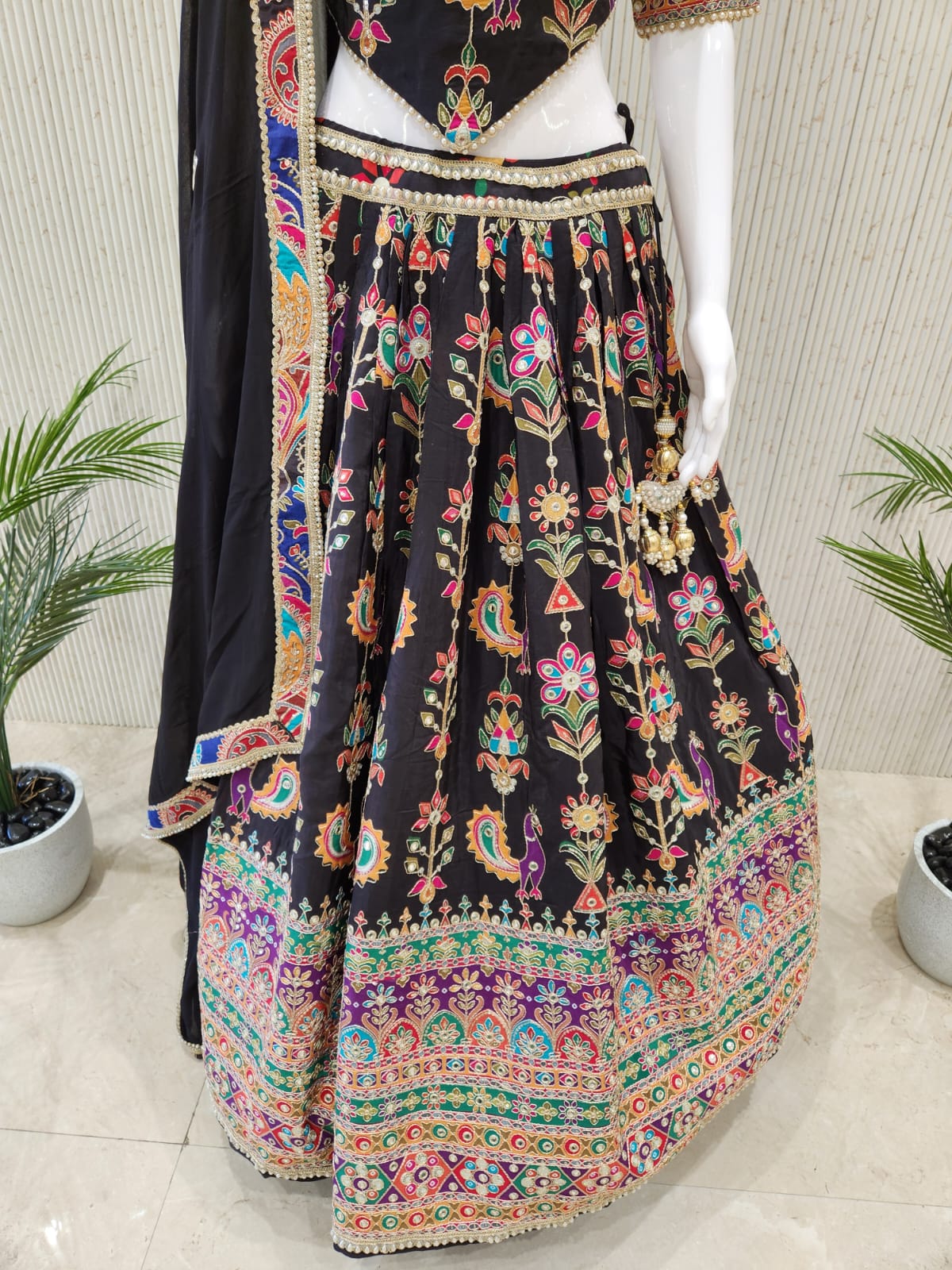 Black Navratri Chaniya Choli