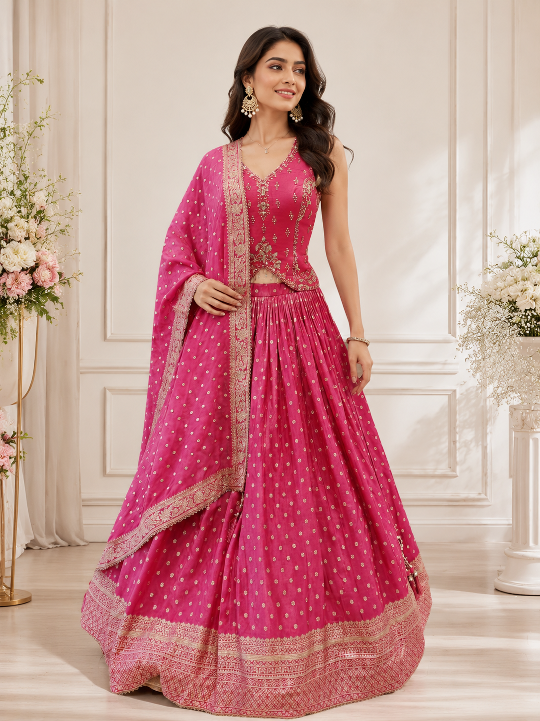 Pink Chaniya Choli