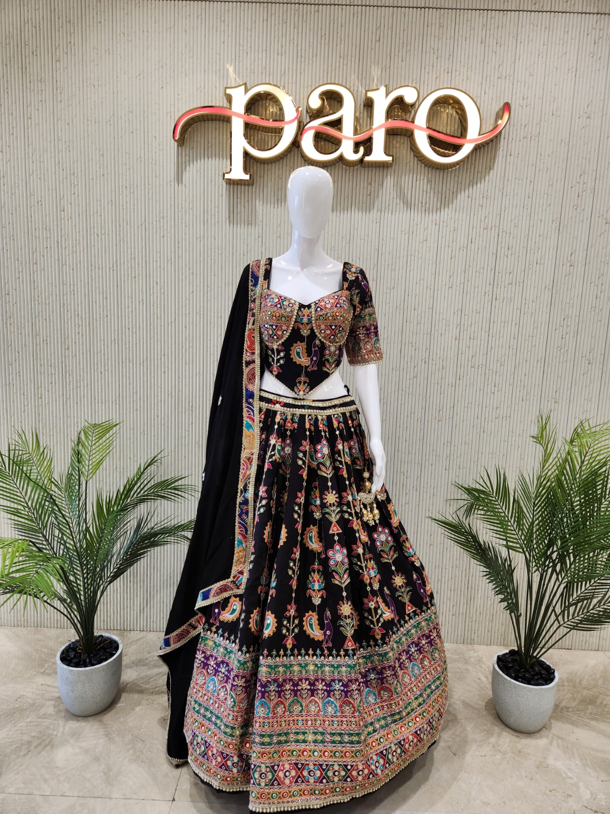Black Navratri Chaniya Choli