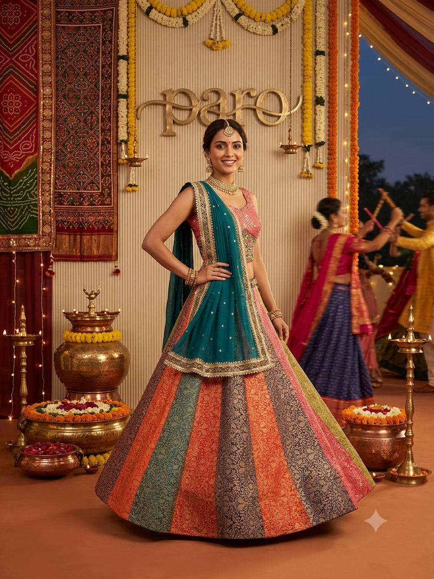 Multi  Navratri Chaniya Choli