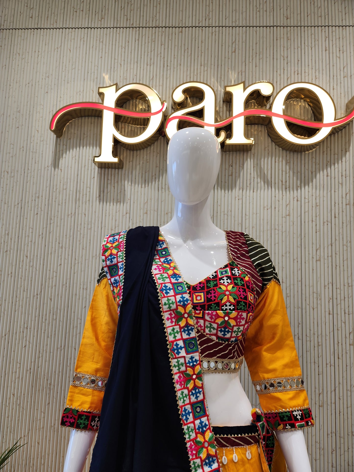 Mustard Yellow Navratri Chaniya Choli