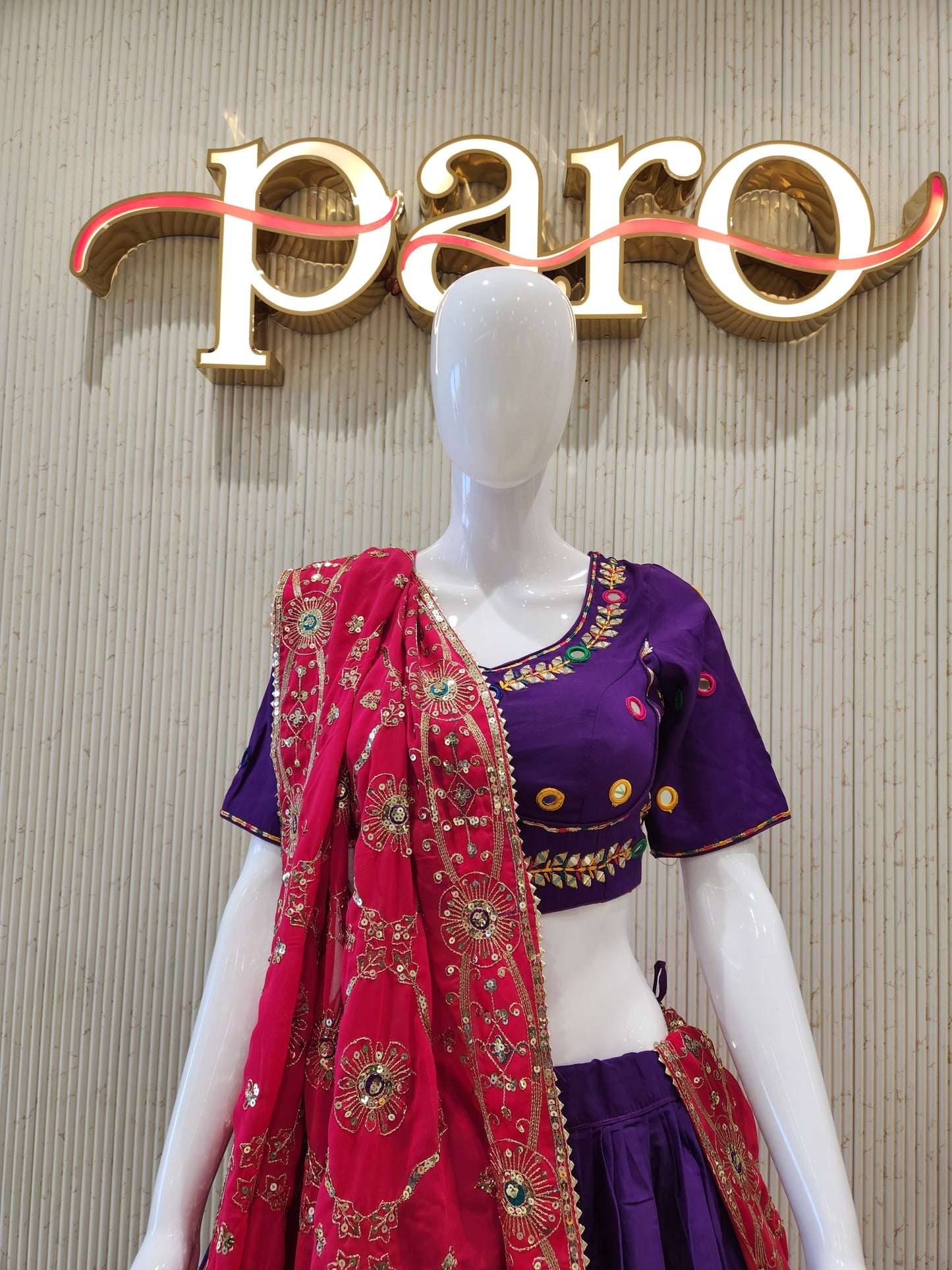 Purple Navratri Chaniya Choli