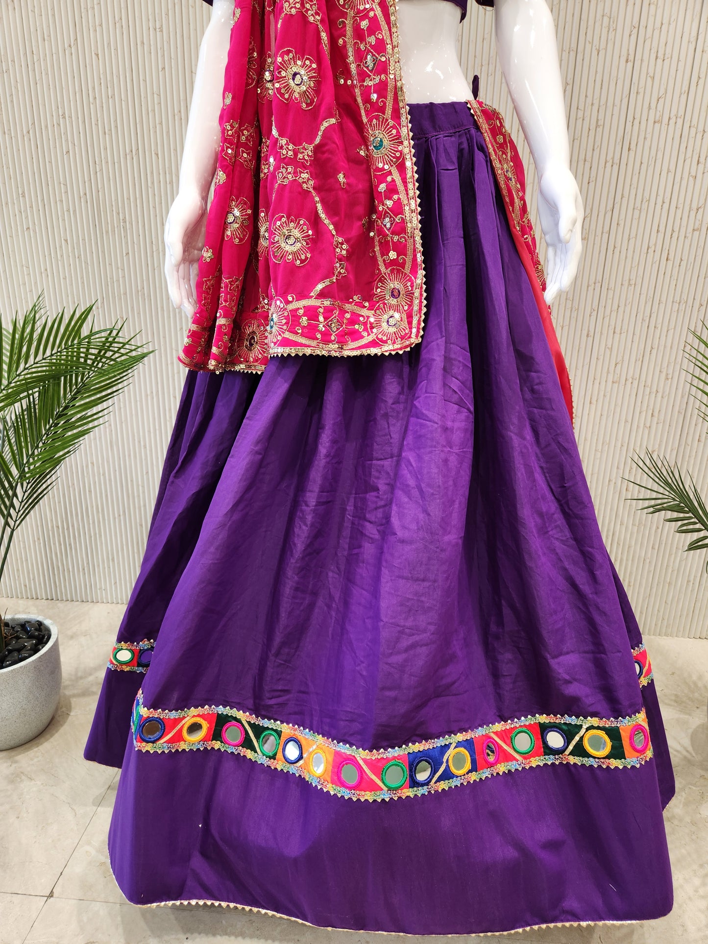 Purple Navratri Chaniya Choli