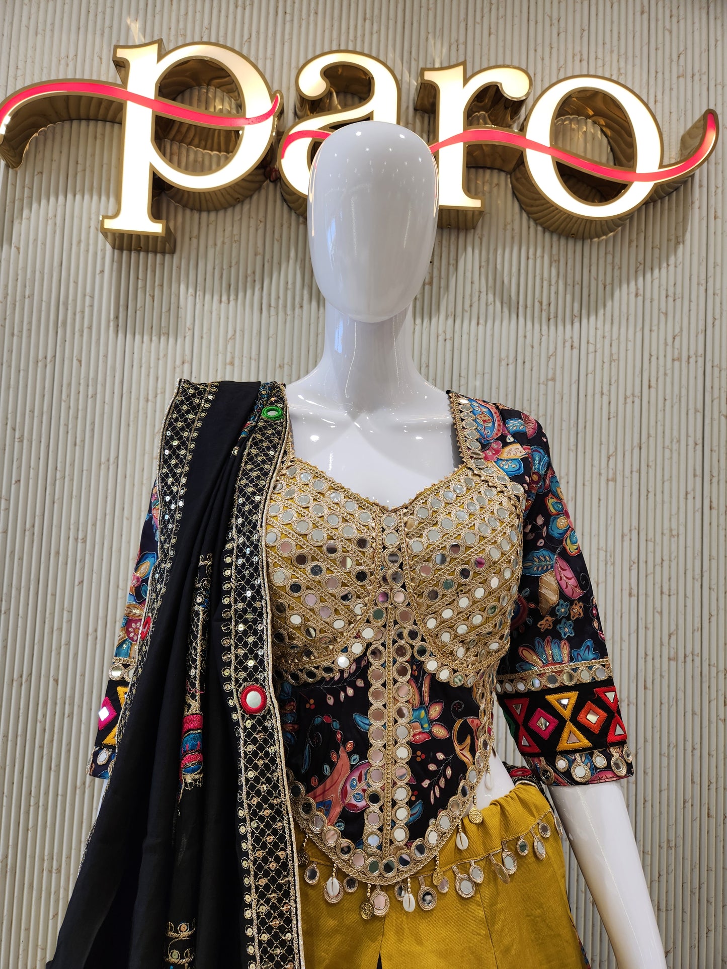 Yellow Navratri Chaniya Choli