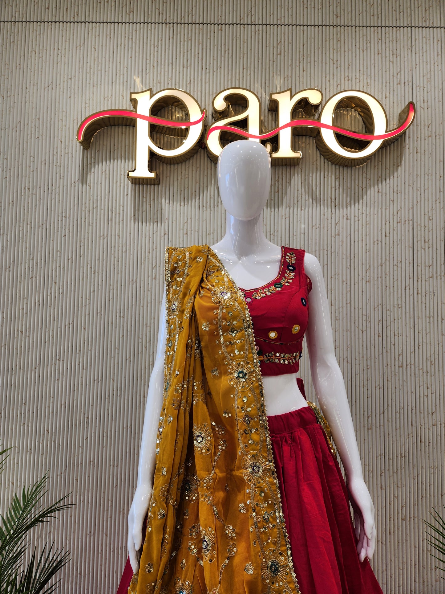 Peach Navratri Chaniya Choli