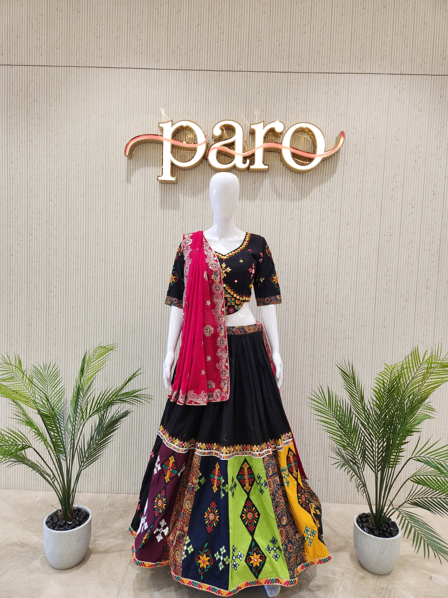 Black Navratri Chaniya Choli