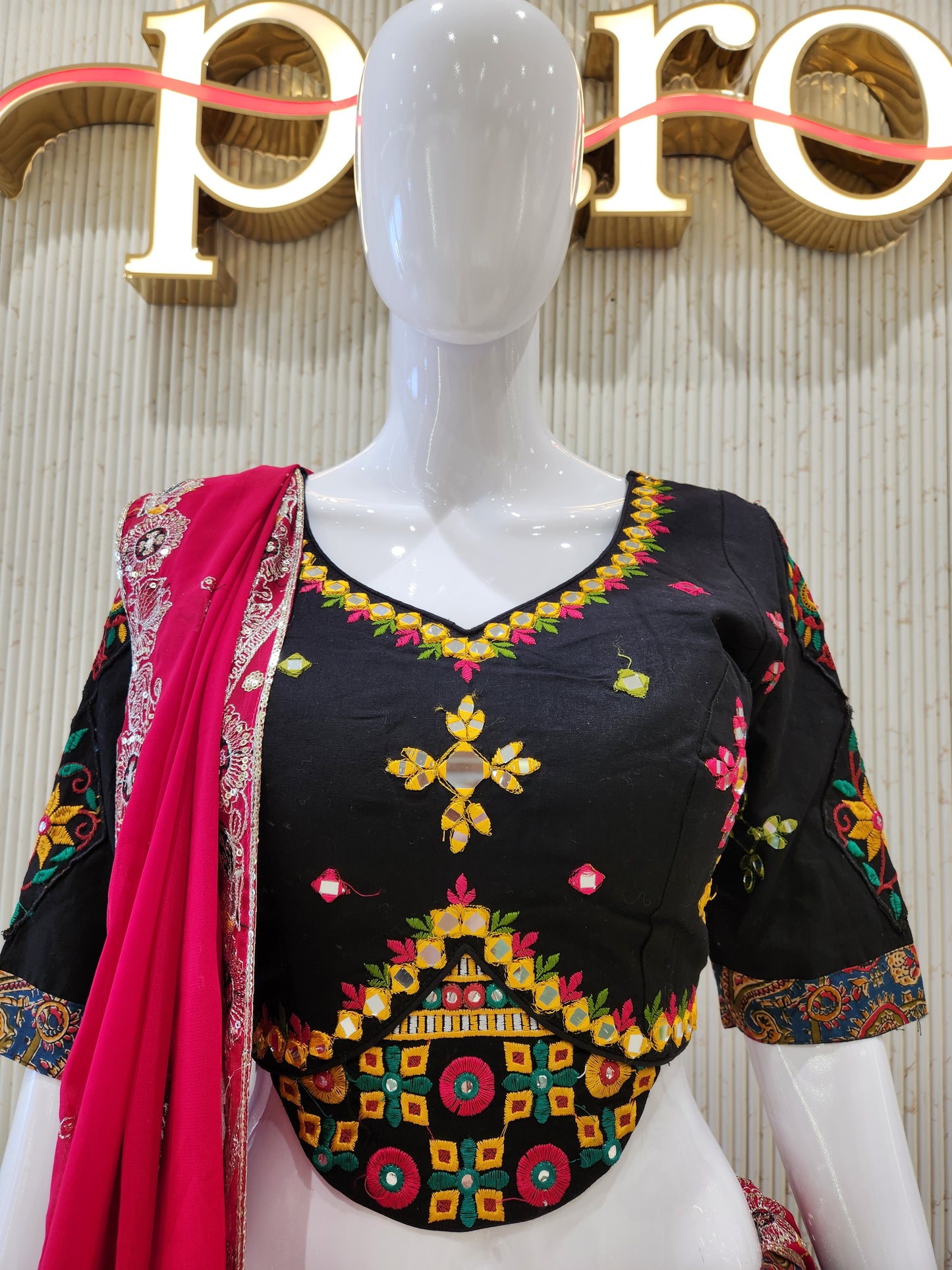Black Navratri Chaniya Choli