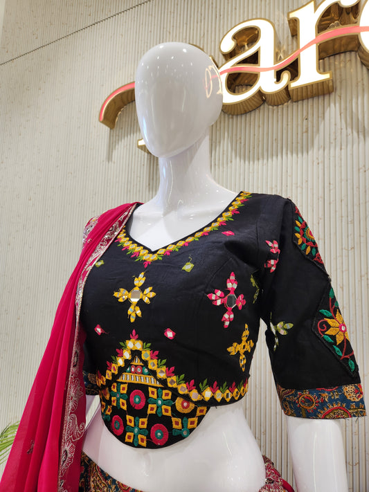 Black Navratri Chaniya Choli