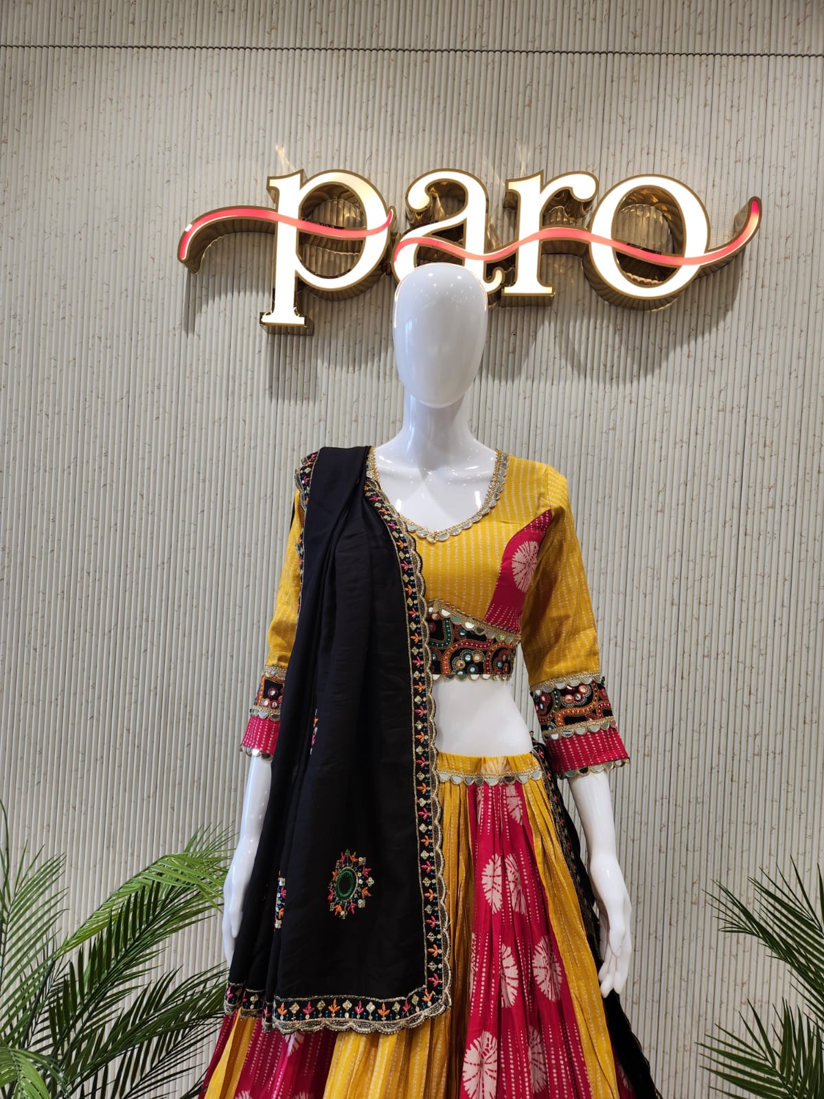 Mustard Yellow Navratri Chaniya Choli