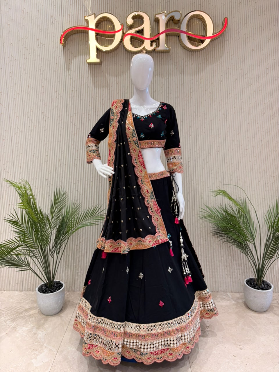 Black Navratri Chaniya Choli