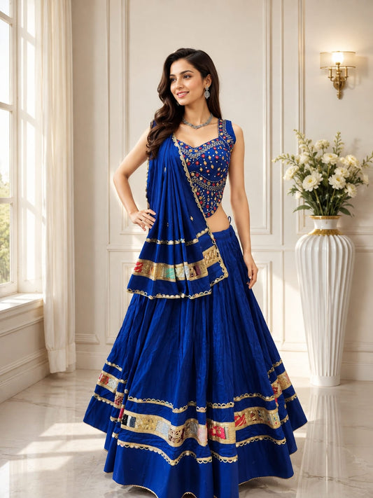 RoyalBlue colour Colour  Navratri Chaniya Choli