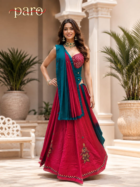 Rani colour Navratri Chaniya Choli