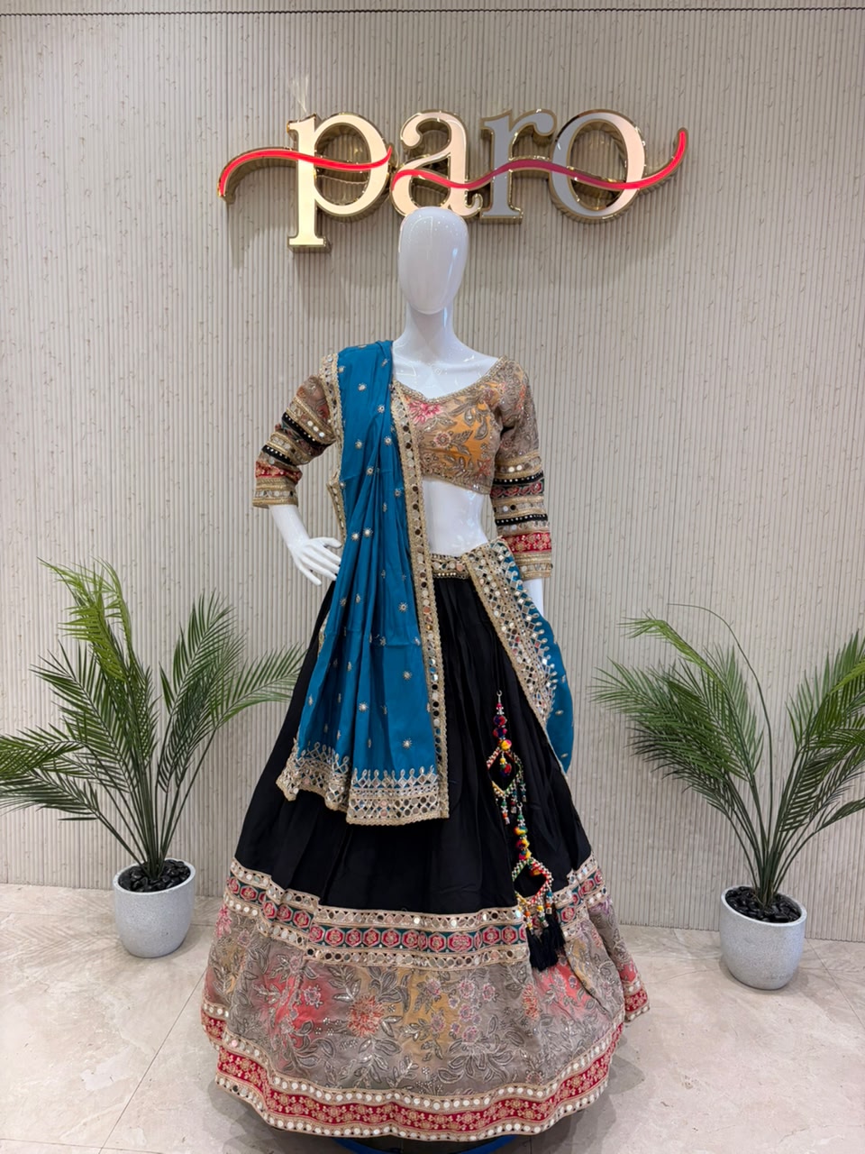 Black Navratri Chaniya Choli