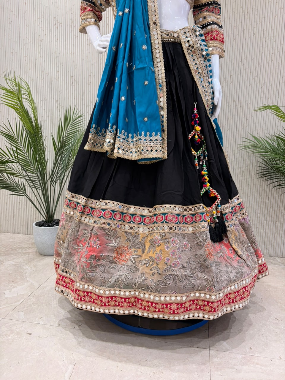 Black Navratri Chaniya Choli