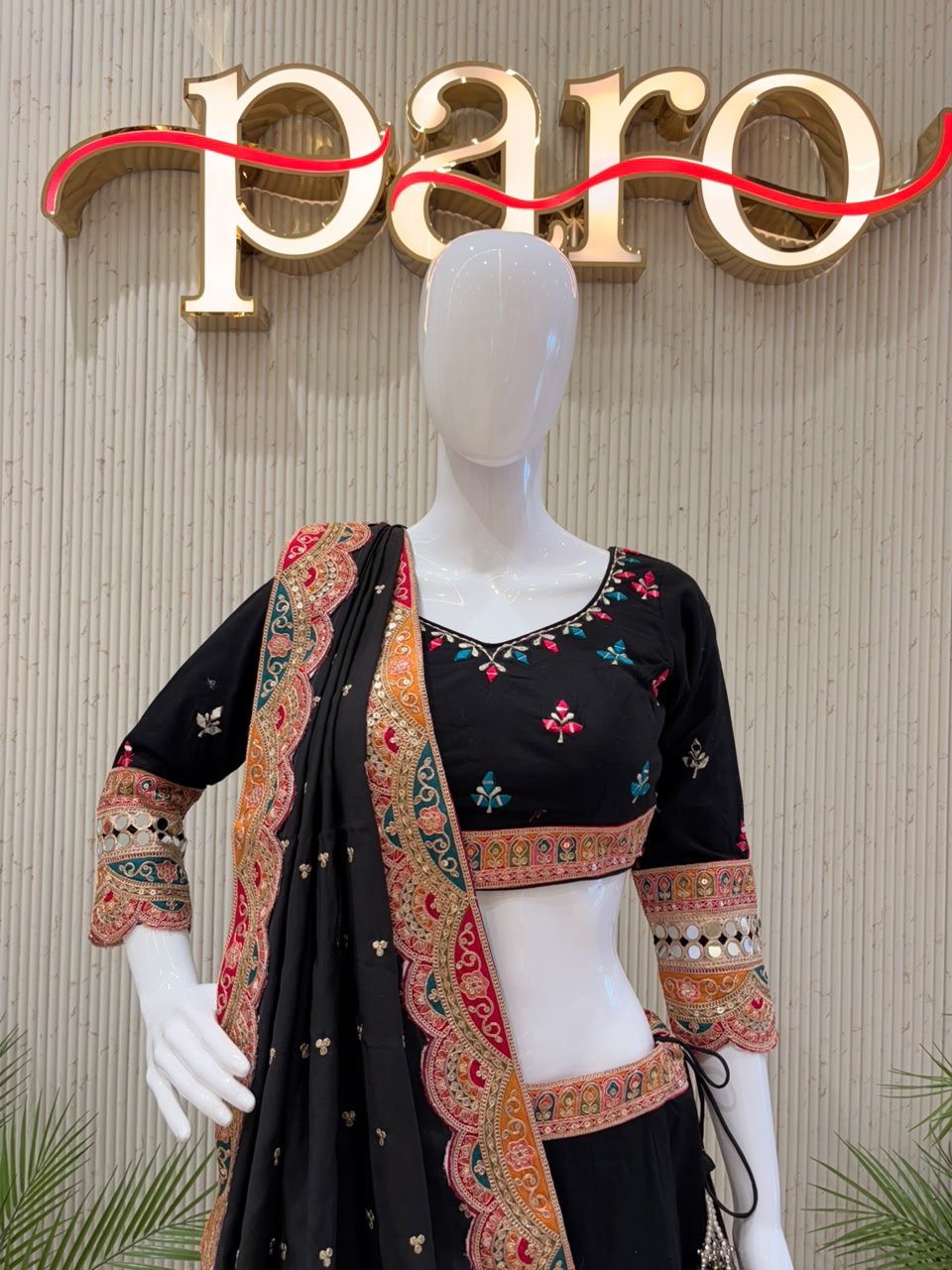 Black Navratri Chaniya Choli