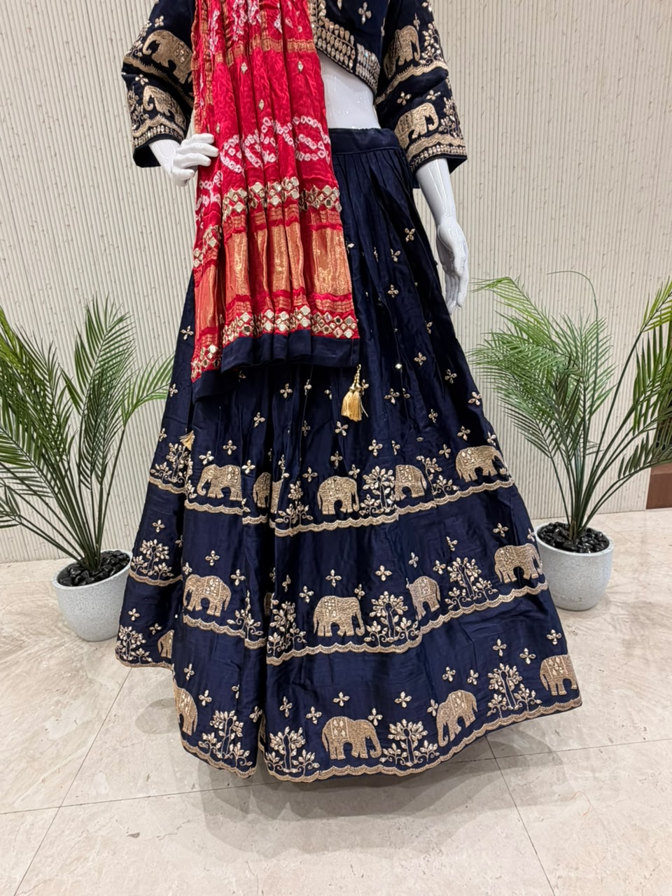 Navi Blue Navratri Chaniya Choli