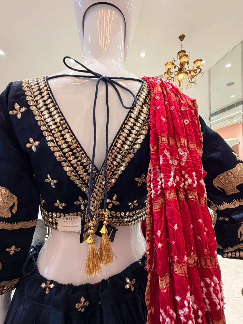 Navi Blue Navratri Chaniya Choli