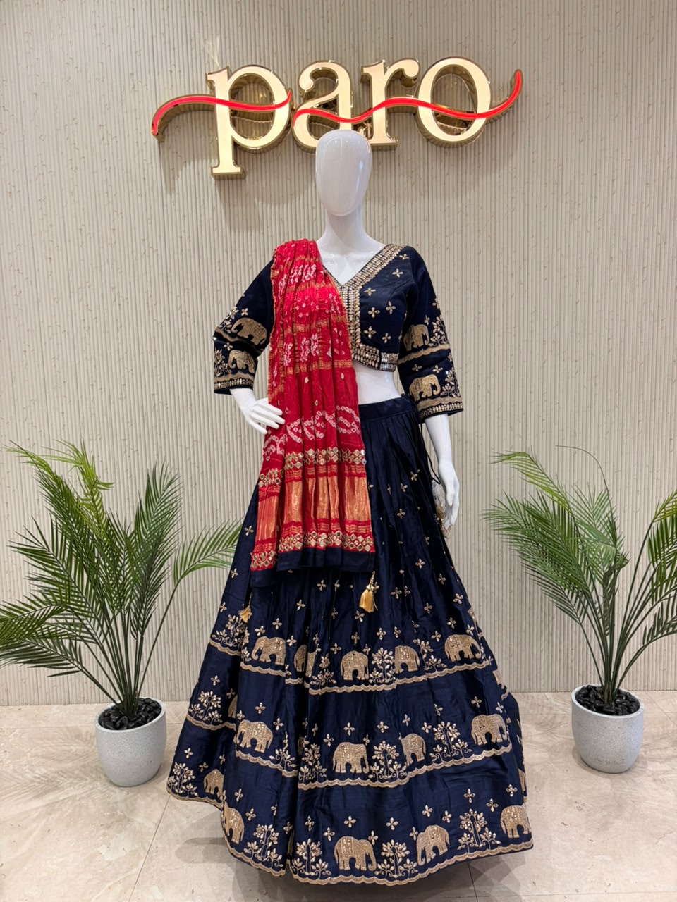 Navi Blue Navratri Chaniya Choli