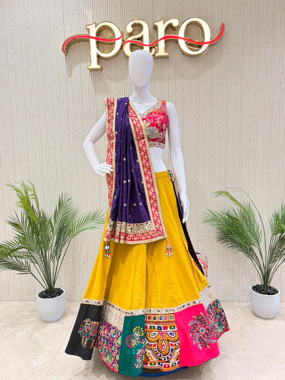 Mustard Yellow Navratri Chaniya Choli