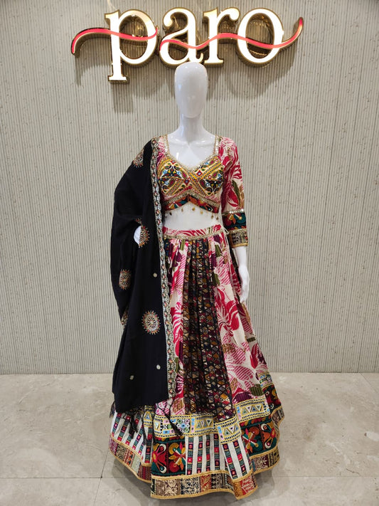 Multi Colour  Navratri Chaniya Choli
