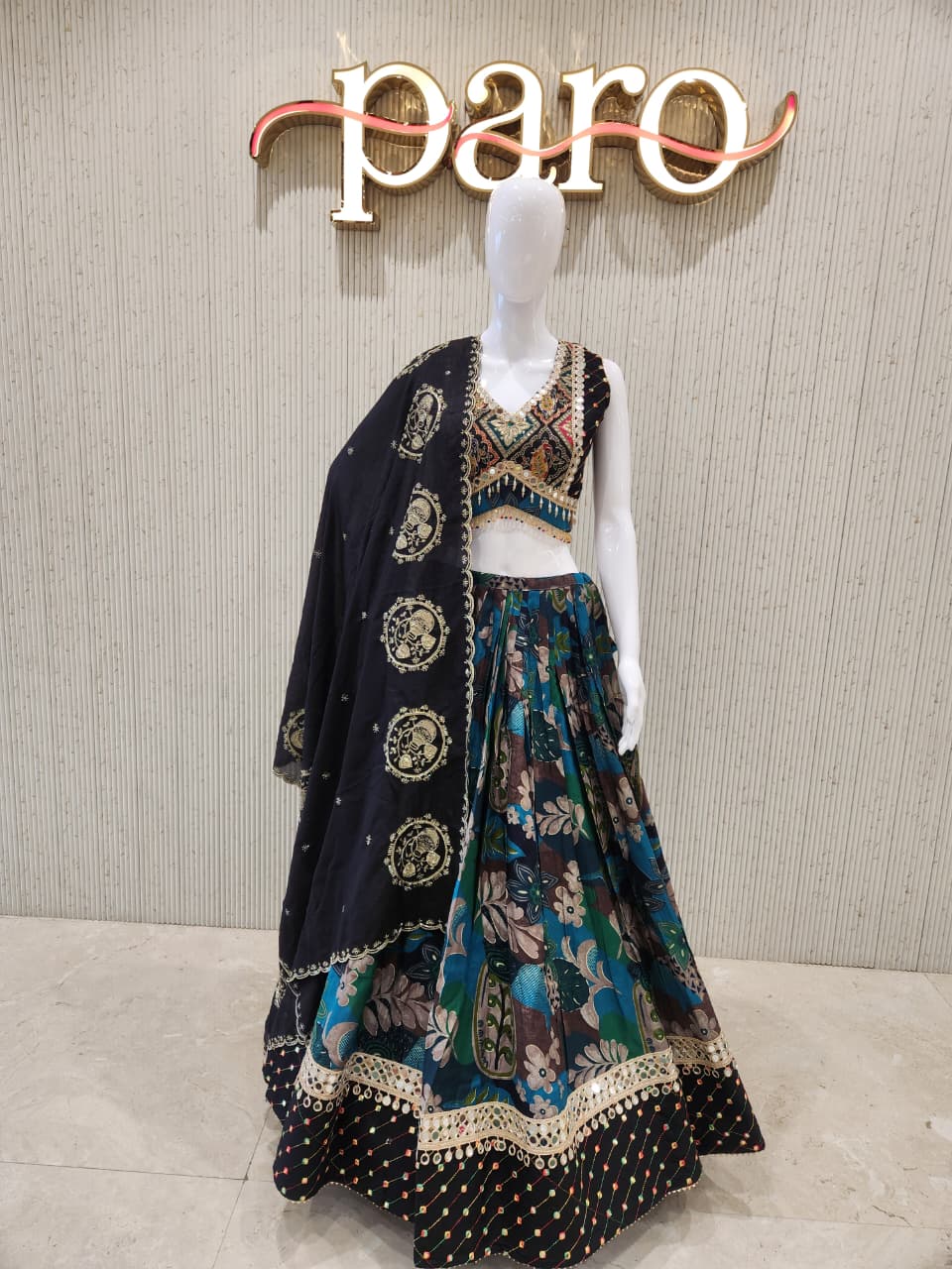 Rama blue colour Colour  Navratri Chaniya Choli