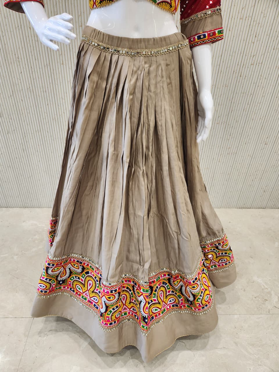 Beige colour Navratri Chaniya Choli