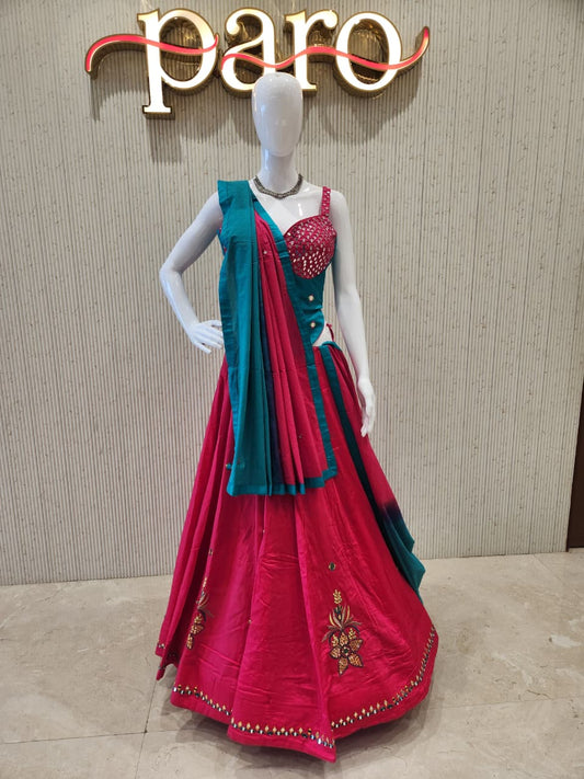 Rani colour Navratri Chaniya Choli