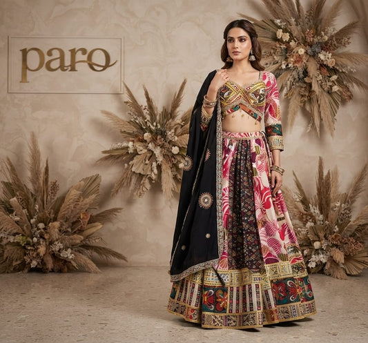 Multi Colour  Navratri Chaniya Choli