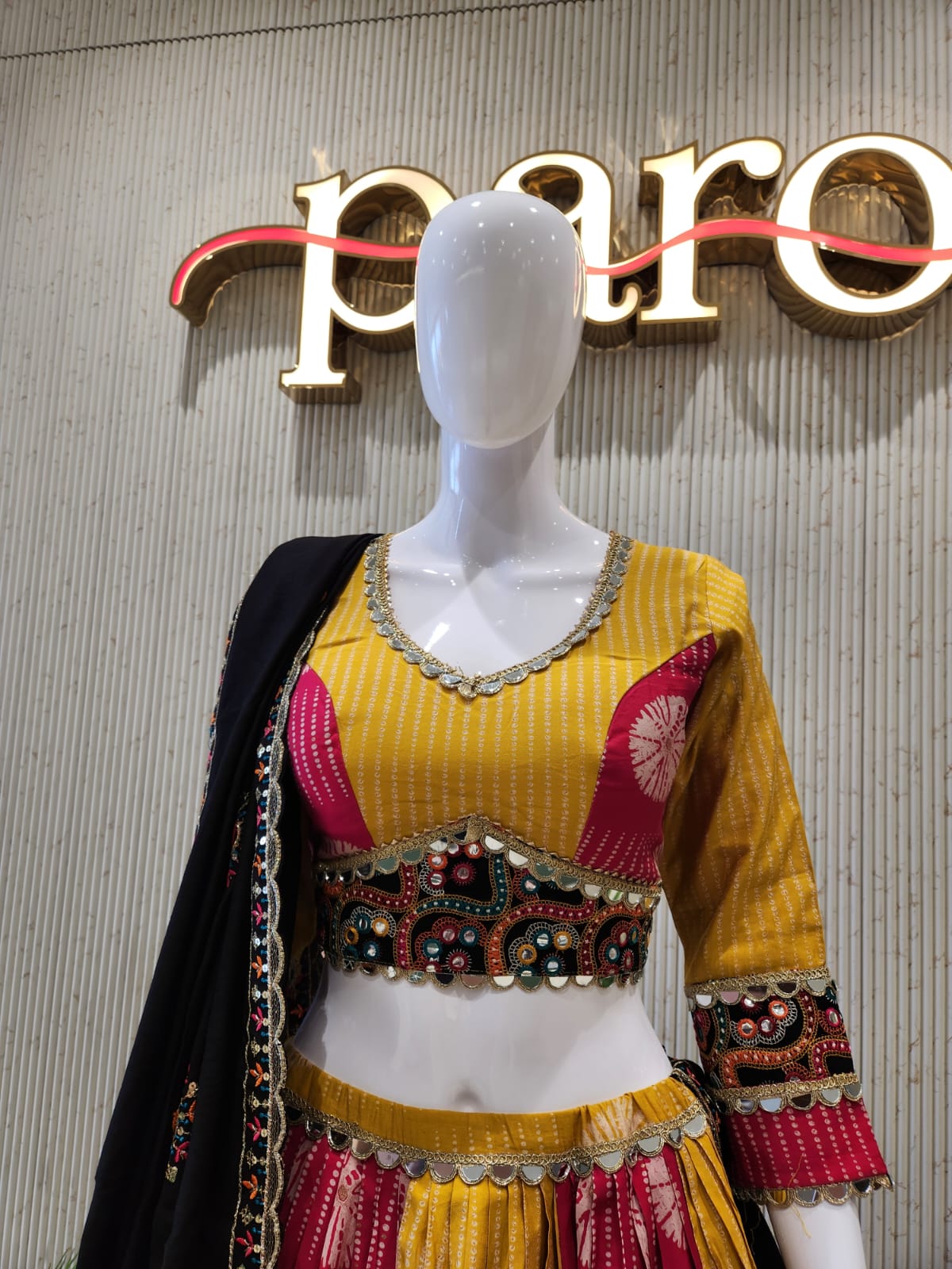 Mustard Yellow Navratri Chaniya Choli
