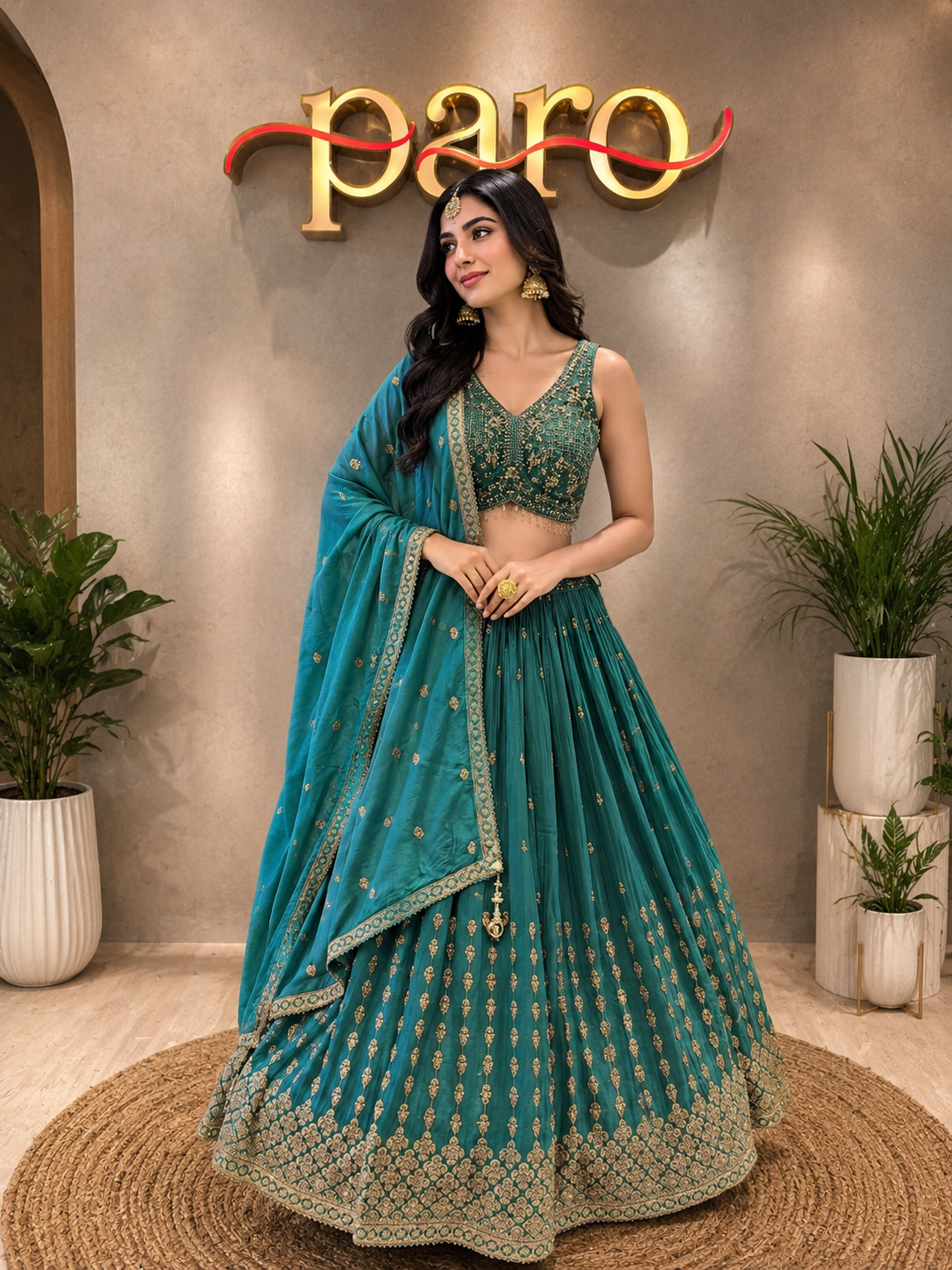 Seagreen  Chaniya Choli