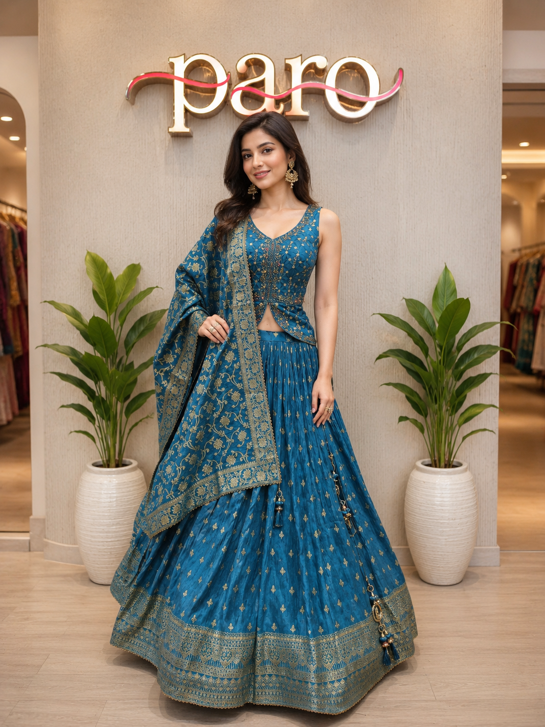 Blue  Chaniya Choli
