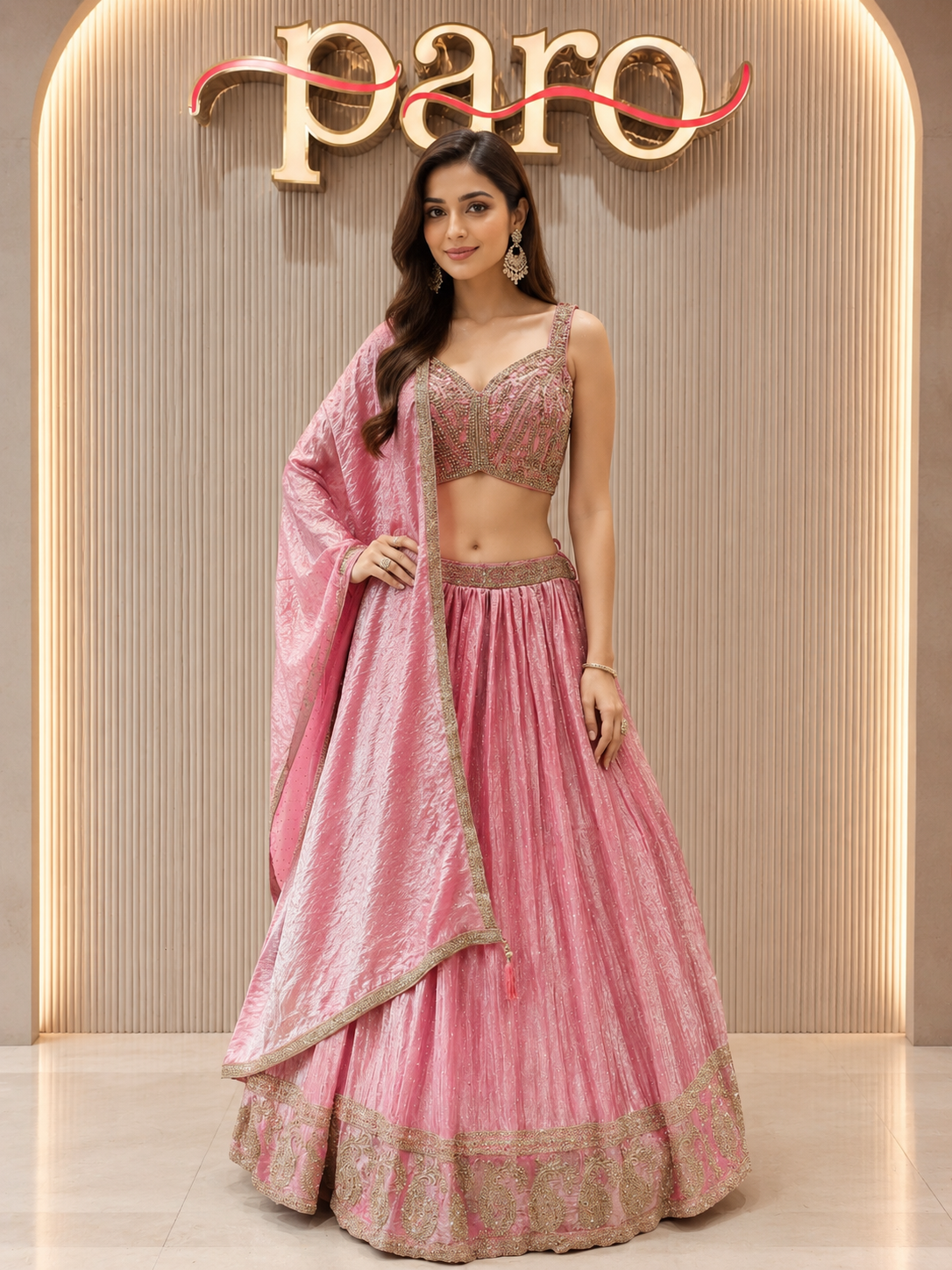 Babypink  Chaniya Choli